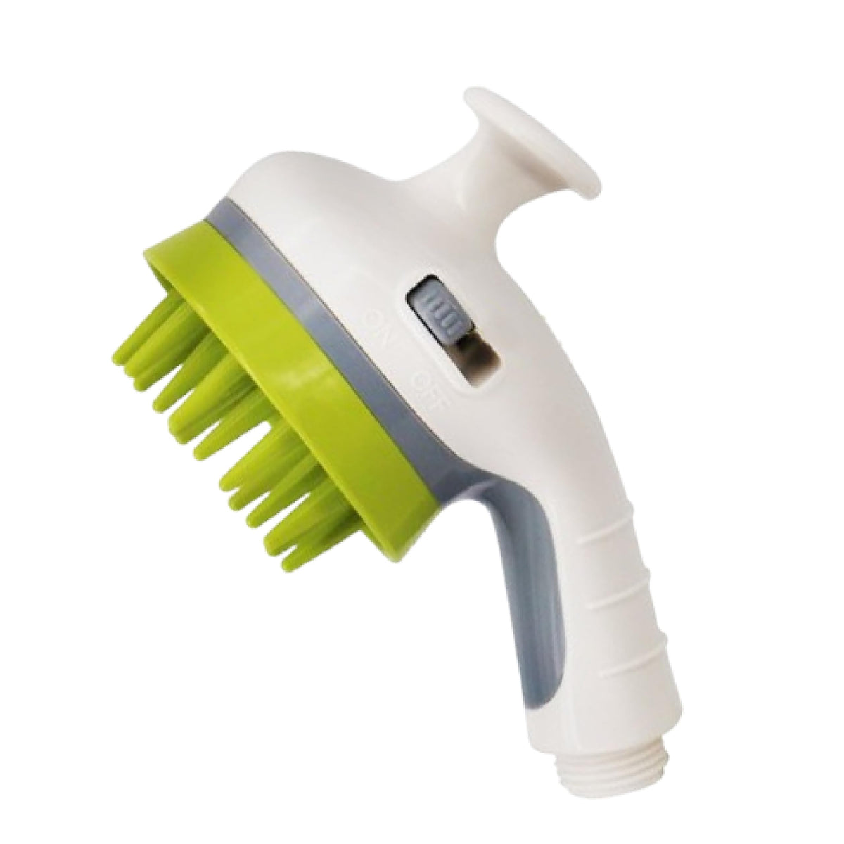 NAHANGPET Dog Shower Attachment Dogs Shower Sprayer Attachment with Massage Head Dog Shower Brush for Bathroom Shower Arm Pet Bathing Tool for Dog and Cat Grooming Indoor & Outdoor(White)