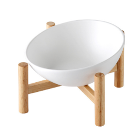 Elevated Ceramic Pet Bowl Set for Cats and Dogs