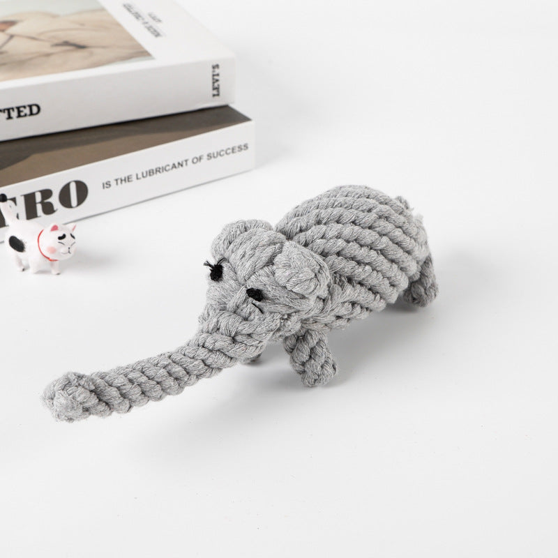 Pet Toy: Chew Rope Animal Shape for Dogs