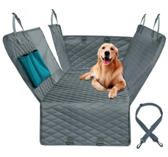 Waterproof & Scratch-Resistant Car Pet Seat Cover with Mesh Window