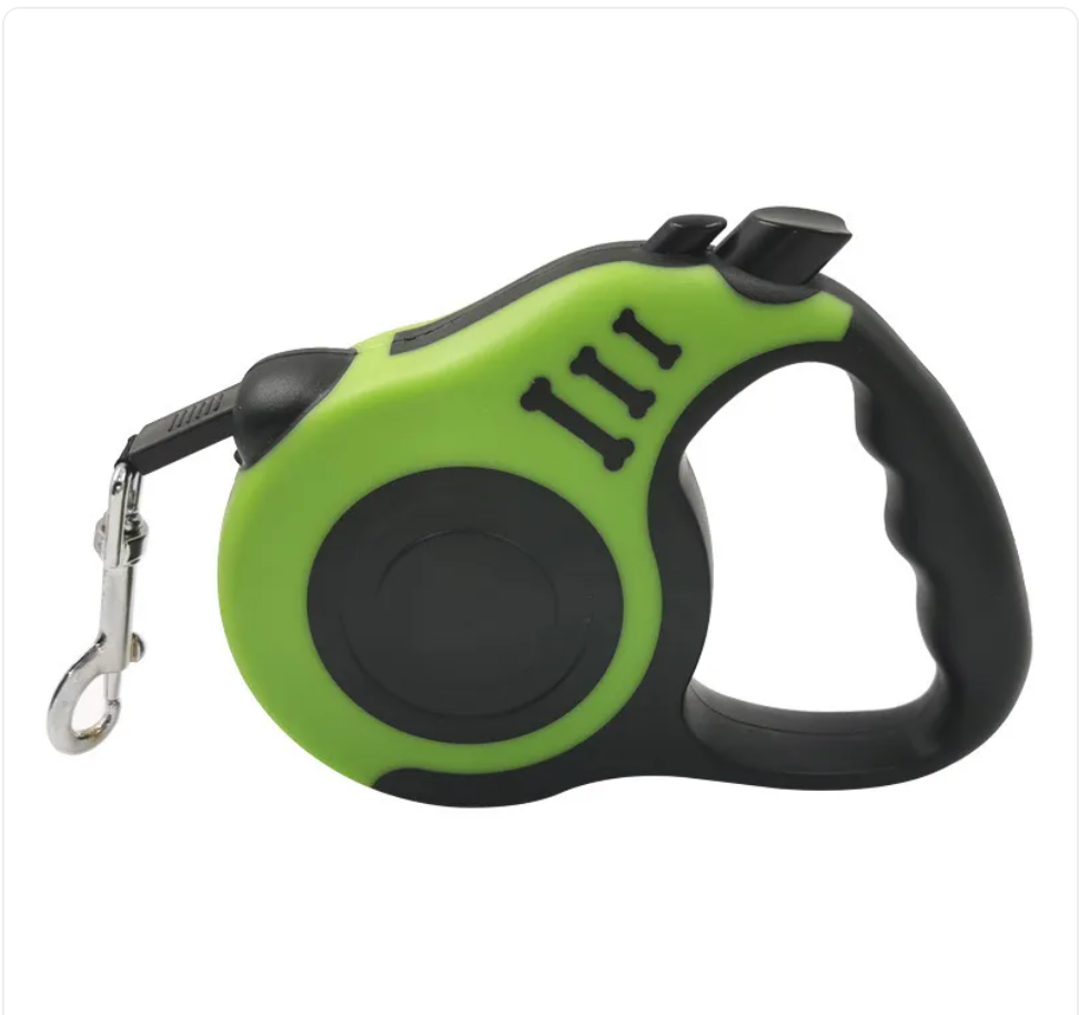 Pet Automatic Retractable Leash with Bone Print