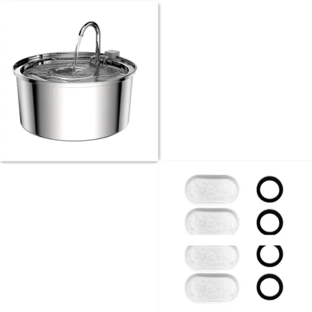 Stainless Steel Automatic Pet Water Dispenser Fountain