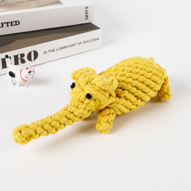 Pet Toy: Chew Rope Animal Shape for Dogs